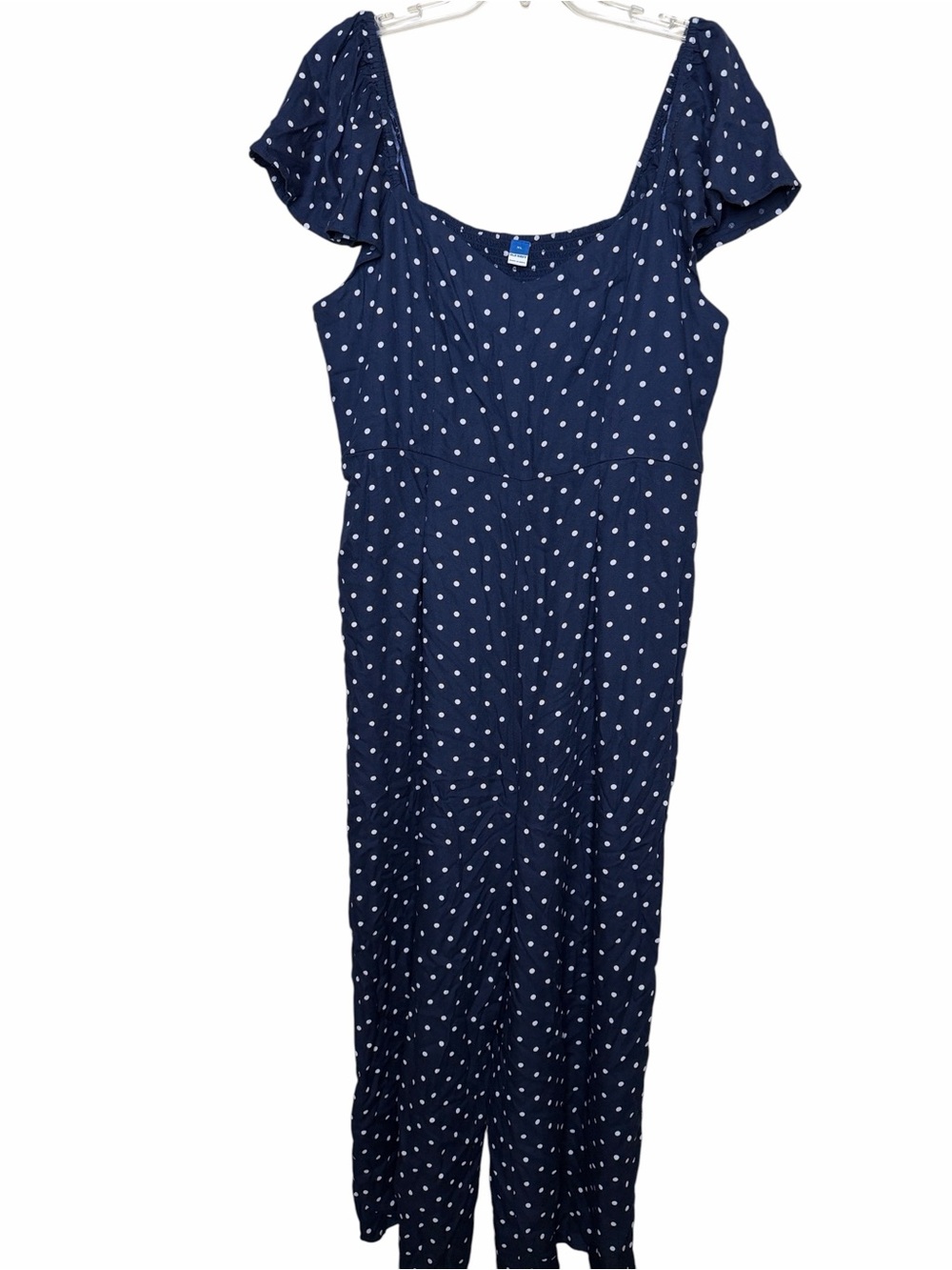 Old Navy Polka Dot Square-Neck Wide Leg Jumpsuit